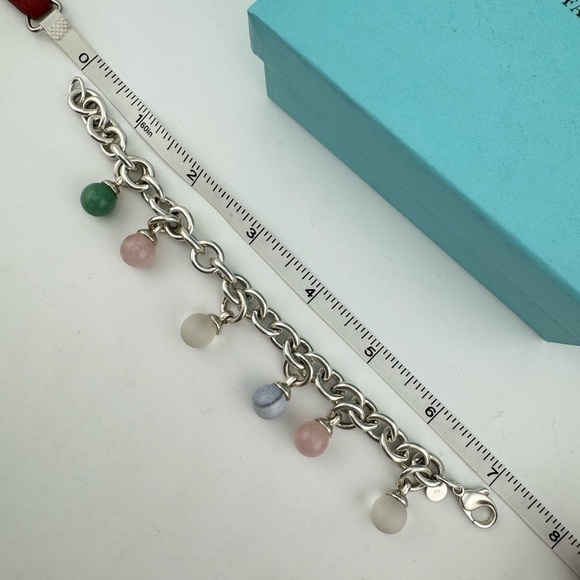 RARE Tiffany & Co. Fasincation Bead Gemstone Bracelet in Sterling Silver - Picture 4 of 6